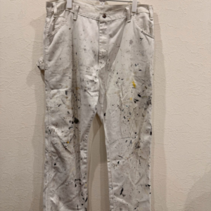 Dickies ペインターパンツ ホワイト ペンキ加工 ワークパンツ ペインター ルーズフィット