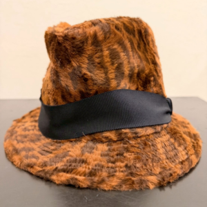 Paul Smith レオパード柄 ファーハット バケットハット ブラックリボン付き