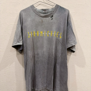 JOHN MICHAEL "BEER & BONES" ヴィンテージTシャツ スカルプリント フェードグレー XL相当