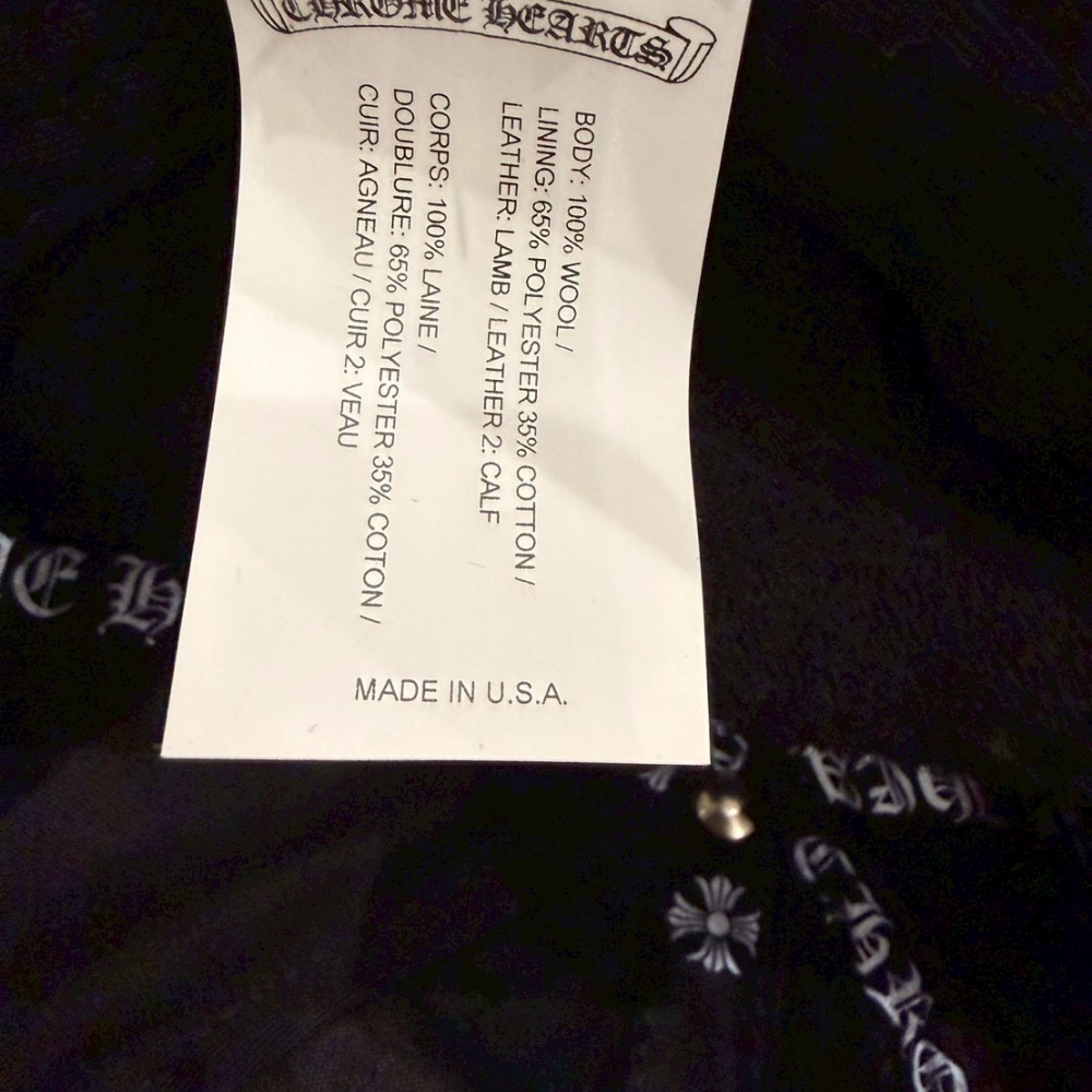 刺繍ロゴ ウールキャップ ブラック コンチョ付き アジャスター仕様 - 画像 (8)