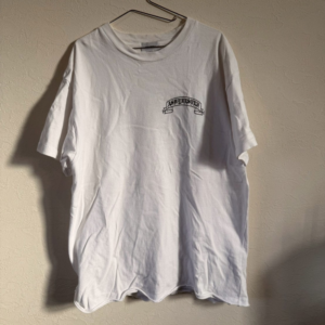 ASK YOURSELF ロゴ Tシャツ / XL / クロス柄プリント / ホワイト