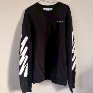 OFF-WHITE アロープリント スウェット ブラック Lサイズ相当