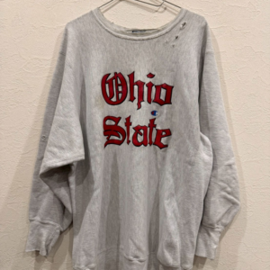 Champion Ohio State カレッジロゴ スウェット グレー｜ヴィンテージ フェード