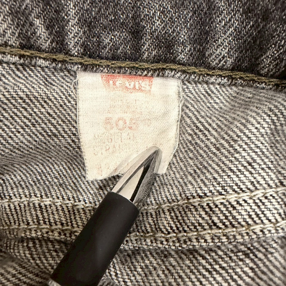 Levi’s 505 デニムパンツ グレー フェード W34 L30 オレンジタブ - 画像 (3)