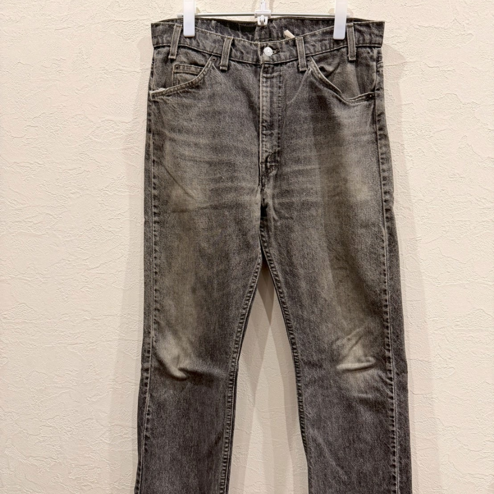 Levi’s 505 デニムパンツ グレー フェード W34 L30 オレンジタブ