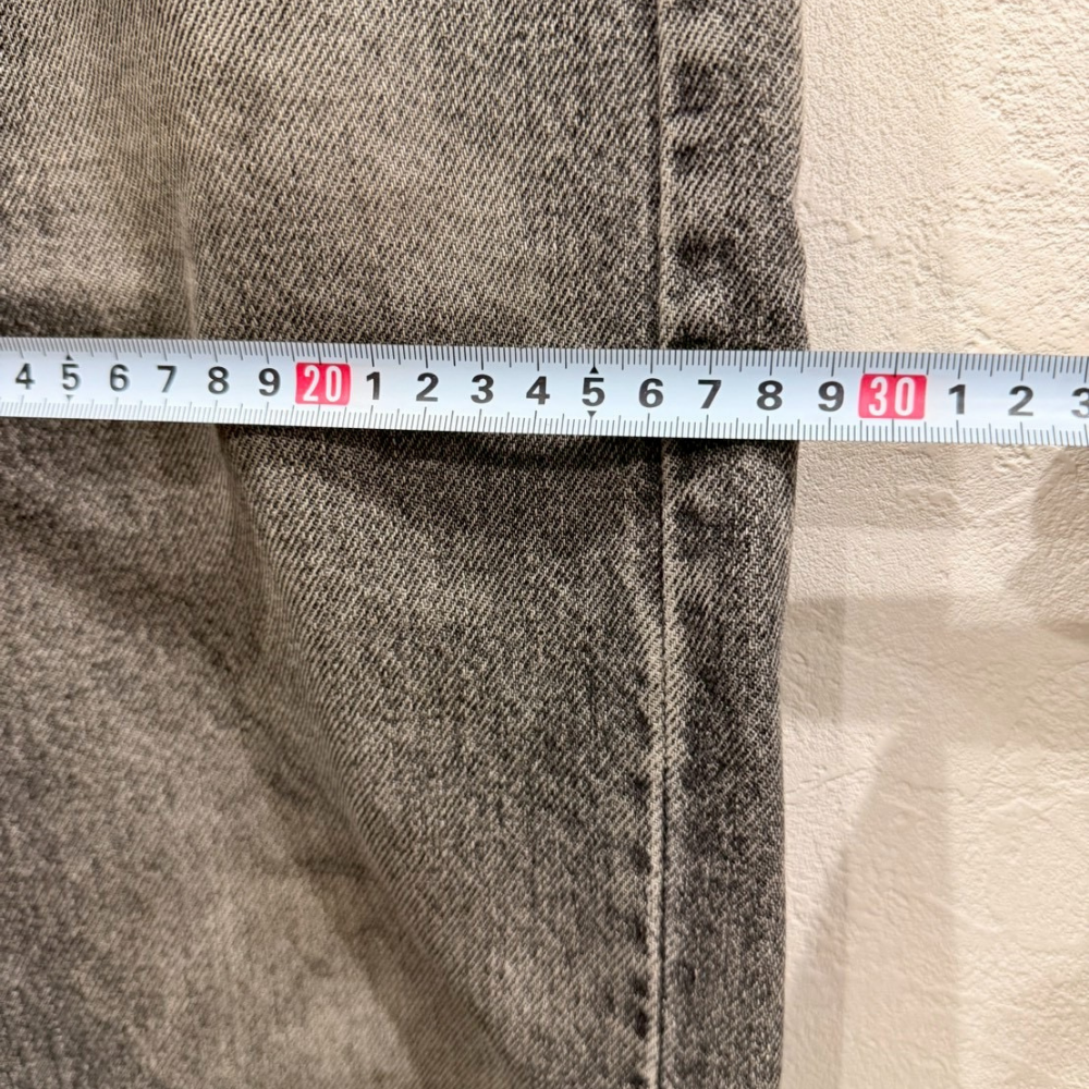 Levi’s 505 デニムパンツ グレー フェード W34 L30 オレンジタブ - 画像 (7)
