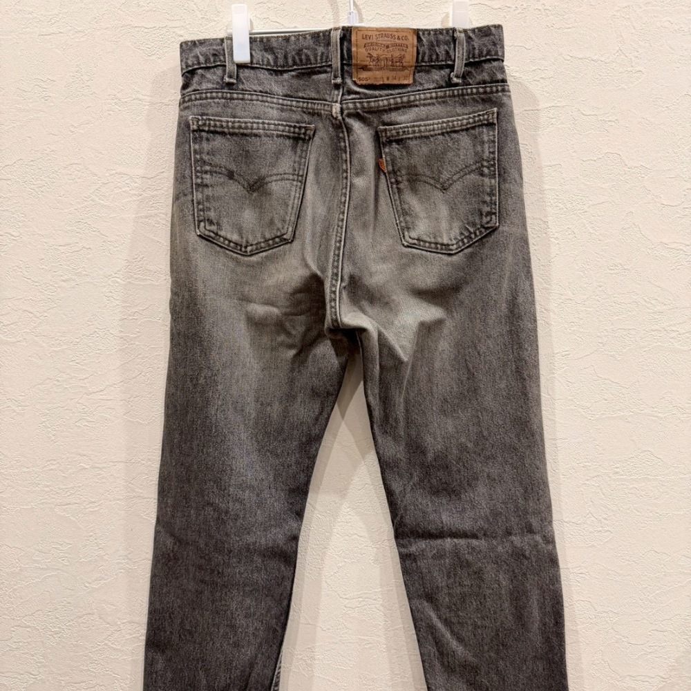 Levi’s 505 デニムパンツ グレー フェード W34 L30 オレンジタブ - 画像 (6)