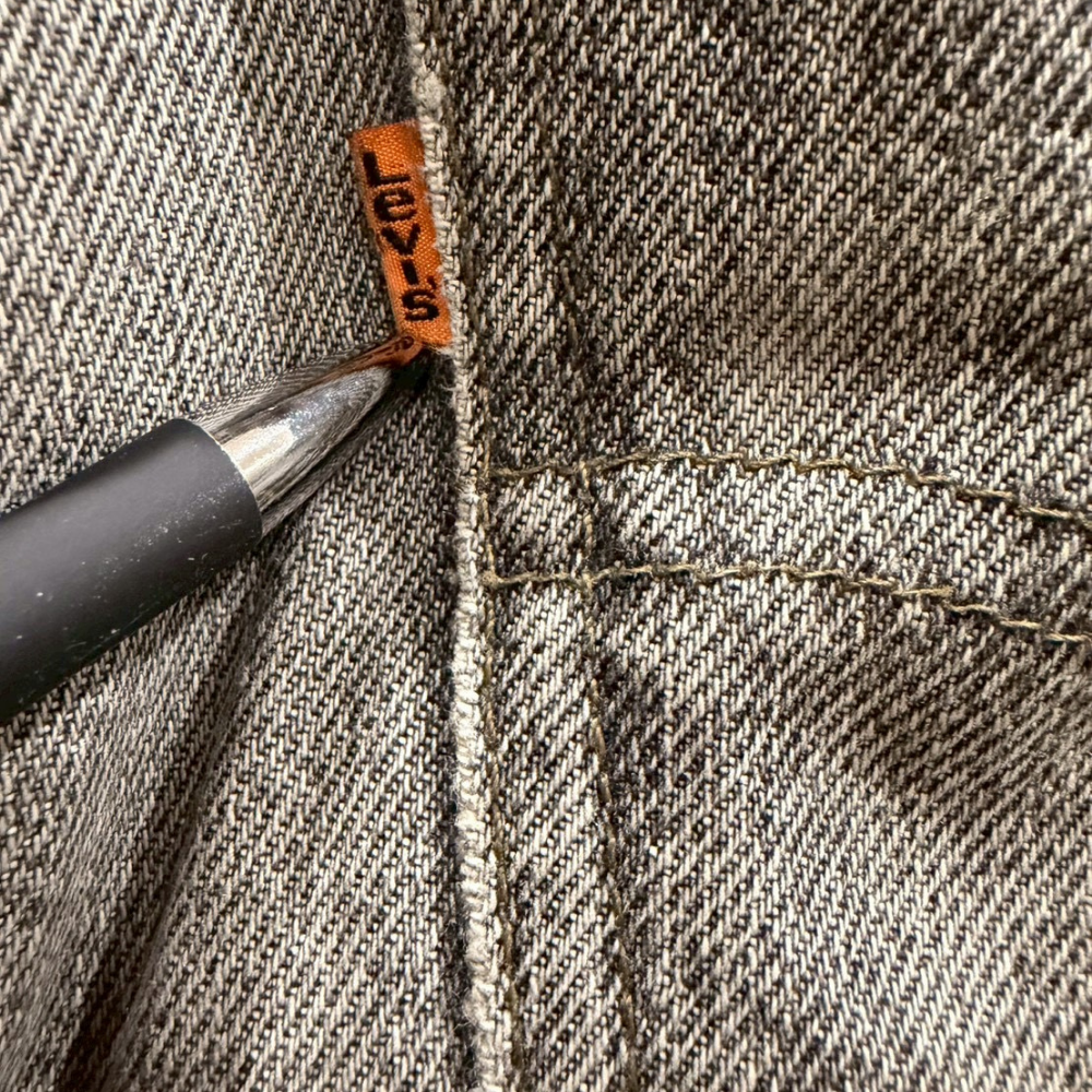 Levi’s 505 デニムパンツ グレー フェード W34 L30 オレンジタブ - 画像 (4)