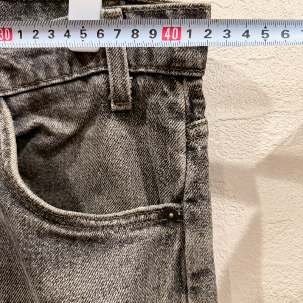 Levi’s 505 デニムパンツ グレー フェード W34 L30 オレンジタブ - 画像 (2)