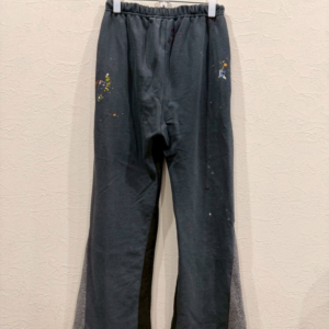 ペイント加工 スウェットパンツ ブラック アートデザイン GALLERY風